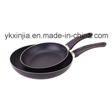2PCS schwarze Beschichtung Ouside Aluminium Non-Stick Fry Pan Set